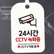 사각안내판 매장알림판 화이트 CCTV촬영안내문 CCTV녹화중안내 79000EA 1EA, 본상품
