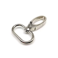 금속 두꺼운 내구성 삼각형 공예 벨트 루프 지갑 가죽 버클 체인 스트랩 목걸이, 03) inside wide 32mm, silver, 1개