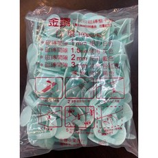 瓷磚墊片 紅色瓷磚定位器, 2mm綠色 (一次運費限出1箱)30包, 1箱