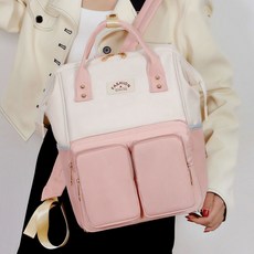 아렌샵 기저귀 백팩 엄마 가방, 핑크