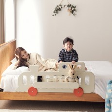 아기침대가드 train 안전가드w, 화이트