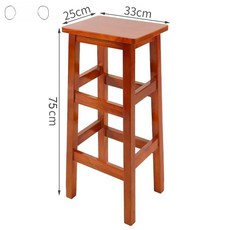 사각 바스툴 높은의자 카페 식당 키높이 카운터 아일랜드 원목, 31. 베고니아 75cm