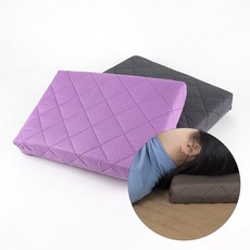 보밍 스펀지 미용 베개 피부관리실 병원베개 한의원베개 찜질방 업소용 마이크로화이바원단, 1개, 보밍 스펀지베개-퍼플