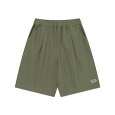 LEE 키즈 4부 앞주름 포인트 저지팬츠 카키 LK2502SO12KH