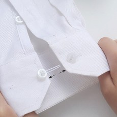 미즈코스 2P 요술 셔츠 단추 소매 늘리기 마술 후크 조절 고리, 3개, 화이트