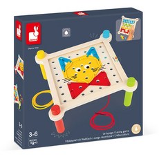 Janod 小小STEAM系列 穿線桌, 1個
