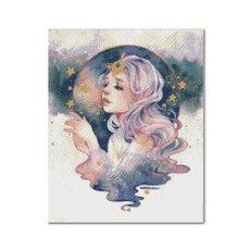 ADICO 夜晚的妖精 DIY 寶石十字繡 40 x 50 cm BN13, 混合色, 1個