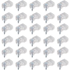 30개의 유리 리테이너 클립 나사가 달린 플라스틱 스톰 도어 캐비닛 창문 고정용 홀더 클램프