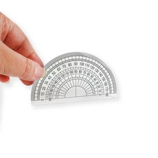 플라스틱 각도기 5개입 수학용 제도용 도면 각도기