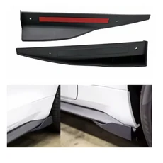 포드 머스탱 ROUSH 2015+ Roush 스티커 사이드 스커트 포켓 코너 Routh 사이드 스커트 스포일러 Shelby air, 01 Black