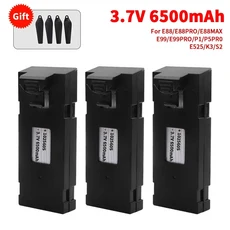 호환 3.7V 6500Mah RC 드론 배터리 액세서리 E88 E88PRO E99 P1 K3 LsE525 PRO 미니 Uav 특수 Rc 부품, 07 3PCS