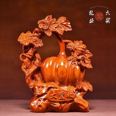 花梨木 南瓜 大豐收 擺件, 如圖所示, 1個