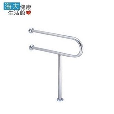 【海夫健康生活館】裕華 不鏽鋼 落地 面盆 P型扶手, 1個