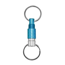 야외 버클 디자인 장치 키체인 듀얼 부착 활동용 퀵릴리즈 잠금 링 가방에 회전, 1개, 07 light blue, light blue