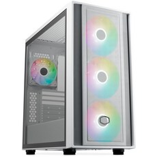 Cooler Master MasterBox 600 White ARGB ATX PC MB600-WGNN-S00 CS9004 이면 배선 마더, 상세페이지 참조
