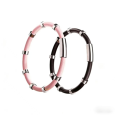 정전기 방지 팔찌 전신조절 정전기 제거 커플룩 24시간 착용 방수 가능, 1개, 블랙+핑크