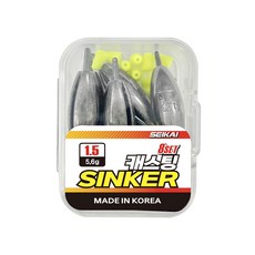 캐스팅 싱커 수중찌 스플릿샷 멀티싱커, 1개, 8개입