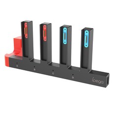 iPega 任天堂 NS Switch / Switch Oled Joy-Con 控制器充電底座 - GS 3C, 黑紅, 1個, Switch 2代 專用