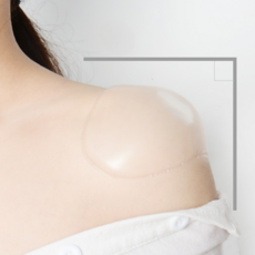 캄컴퍼니 어깨패드 여자 어깨뽕 패드 남자 보정 접착식 실리콘 2p