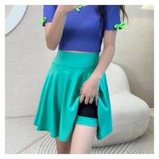 라인댄스복 수술 스커트 라틴댄스 밸리 사선 댄스바지