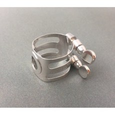 日本石森 Wood Stone SS 金屬束圈 純銀復刻版 高音薩克斯風膠嘴用, 1個