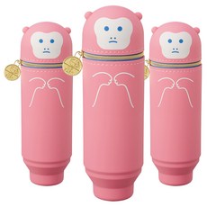 푸니라보 카페 스탠드 펜 케이스, 모카, 3개