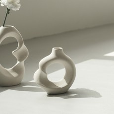 花器圖案花瓶圖 桌面花瓶小花瓶 木因手夾式茹波 案花器家居裝飾 不規則花瓶花瓶, 小圓