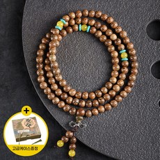 천연 계시목 108 염주 6mm 우드 팔찌 불교 합장주 단주 소원성취, 1개, 랜덤발송, 1개