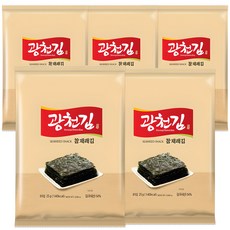 Kwang Cheon Kim 廣川海苔 全張傳統海苔, 25g, 5包