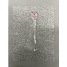 직선자봉 유리봉 토끼모양 12센치 끝 동그람 미술보조용품 회화용봉 직선자봉 네일아트도구 태점