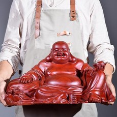 紅檀木 彌勒佛 笑佛 擺件, 如圖所示, 1個
