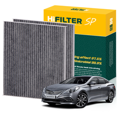 하이필터 현대 자동차 그랜저 활성탄 에어컨필터, 2개, 그랜저 HG HI-B002