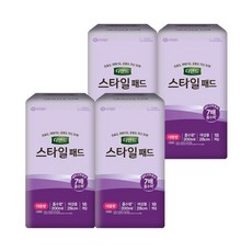 디펜드 스타일 패드 대용량 요실금 여성용 성인기저귀 18PX4팩, 4개