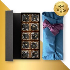 명인수복 국산 무화과정과 선물세트 무농약 수제 한과 다과 설 명절 부모님 첫인사 상견례선물, 205g, 1세트, 국산 무화과정과(+보자기 포장)