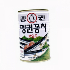 꽁치 통조림 레토르트 보일드 자연산 꽁치 캔 찌개 400g 비상식량 식사대용 가공품 단백질 등산용 수산물