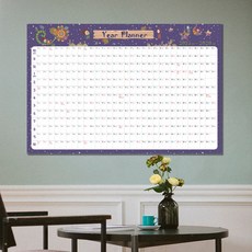 2026년 대형 포스터 달력 여행 공부 다이어트 플래너 연간계획표(기간선택가능), 2026.10~.2027.09