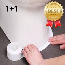 욕실 변기 주방 싱크대 실리콘 곰팡이 방수테이프, 2.2x32cm, 2P