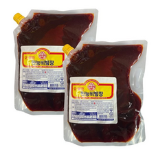오뚜기 오쉐프 만능비빔장 (스파우트팩), 2kg, 2개