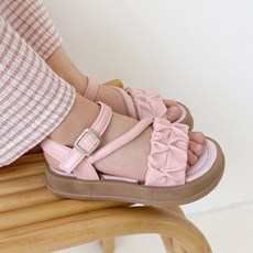 바이시유 아동샌들 키즈샌들 여름 유아 남아 여아 찍찍이 샌들 슬리퍼 로랑