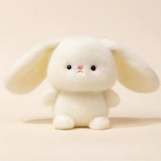 책상 데코 봉제인형 학습 친구 인테리어 소품 생일선물 인형 동물 피규어 동물 봉제 인형 동행 인형, 1개, 토끼, 16cm