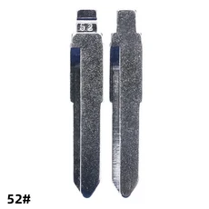 [호환제품] OEM 금속 블랭크 언컷 플립 KD 원격 키 블레이드 Key Xhorse VVDI JMD 스즈키 스위프트용 52 H, 01 5Pcs