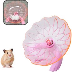 기니피그 저빌 친칠라핑크와 같은 작은 반려동물을 위한 투명 플라스틱 운동 스피너 스포츠 휠 위시로터스 햄스터 플라잉 접시핑크, Pink