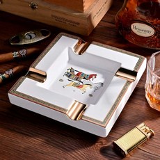 시가 재떨이 도자기 꽁초통 세라믹 재털이 가정용 인테리어, 1개, 7. 질주하는 말 디자인