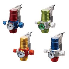 ISTA 伊士達 CO2單錶電磁閥控制器 鋁瓶上開型 彩色款 電磁閥 微調閥, 1個, I-643-4 美國隊長