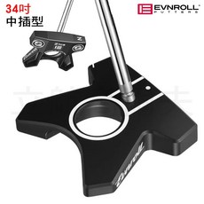 ＊立航高爾夫＊零扭矩 EVNROLL 推桿 ZERO Z1CS 34吋 TOUR SPEC 中插型推桿 黑, 1個