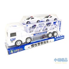 摩輪警察拖車 (載4台警車) 兒童玩具, 1個