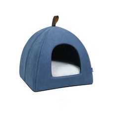 희미몰 강아지 방석 애견 고양이 쿠션 침대 소형 중형 대형 반려견, 네이비S, 1개