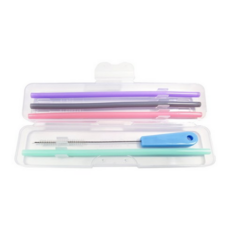 아가프라 실리콘빨대 4p+빨대솔+케이스, 1세트, 1개