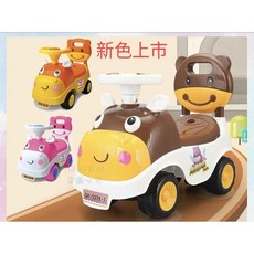 兒童滑行牛奶車 可愛乳牛幼兒音樂學步車 助步車 滑步車 兒童節禮物 生日禮物, 1個, 新色橘黃