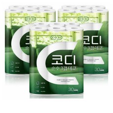 쌍용씨앤비 CODI 순수한 데코 3겹 30m 30롤 x 3개